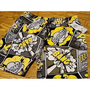 Oh Snap! Drill Shorts New XL Splat Comic Design